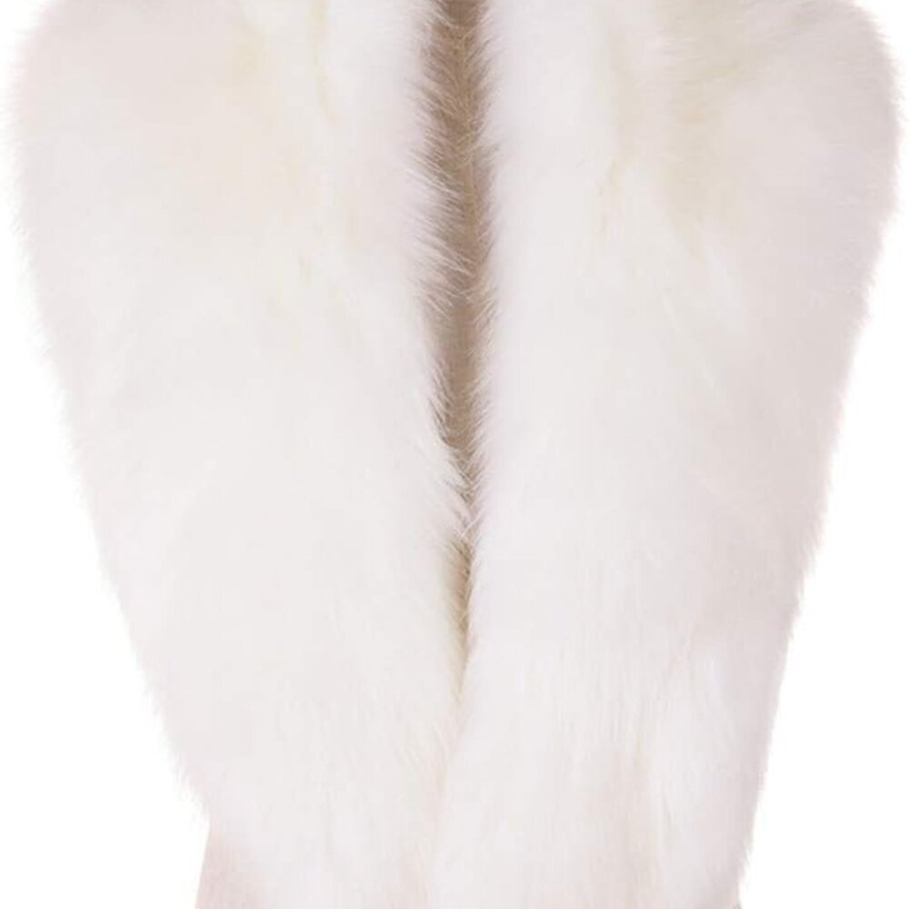 Women's Faux Fur Collar Scarf Wrap – Winter Warm Shawl Cape Elegant Neck Warmer